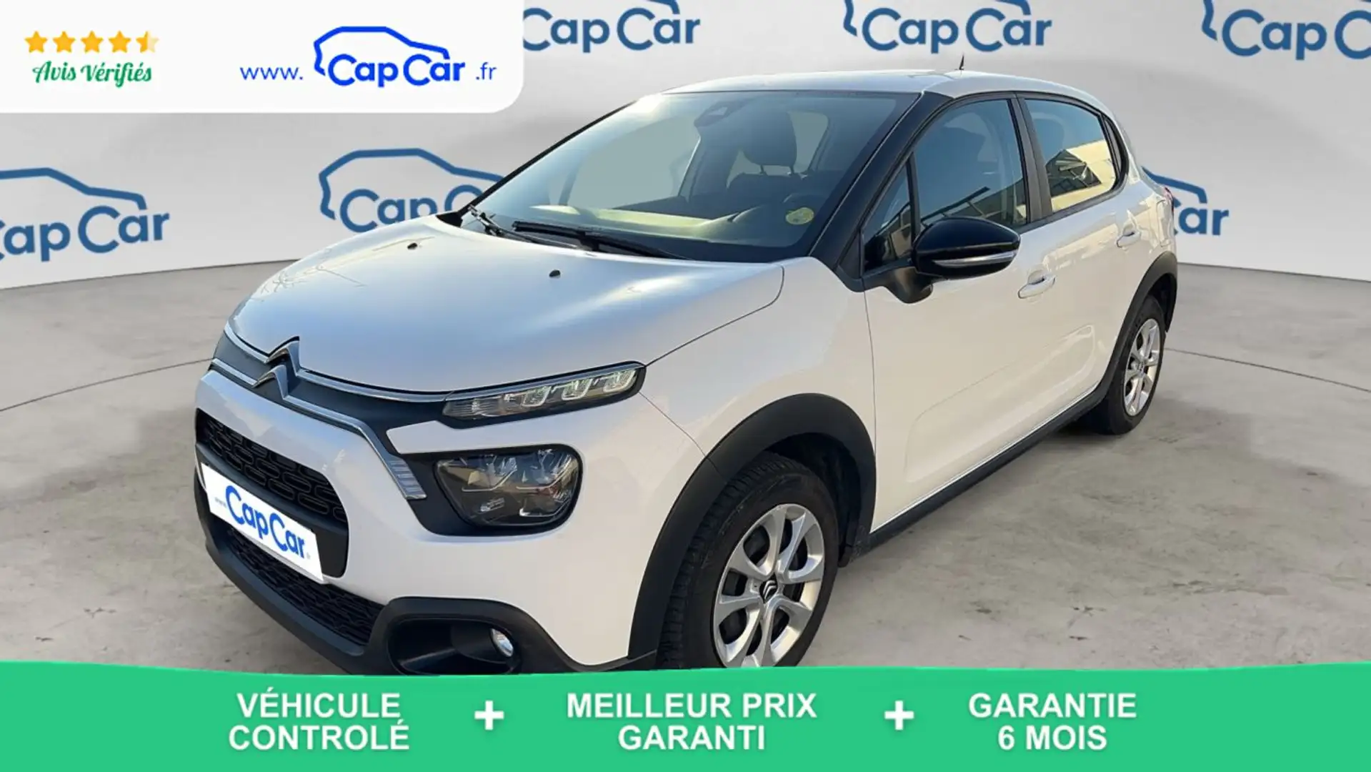 Citroen C3 III 1.5 BlueHDi 100 Feel Business Blanc - 1