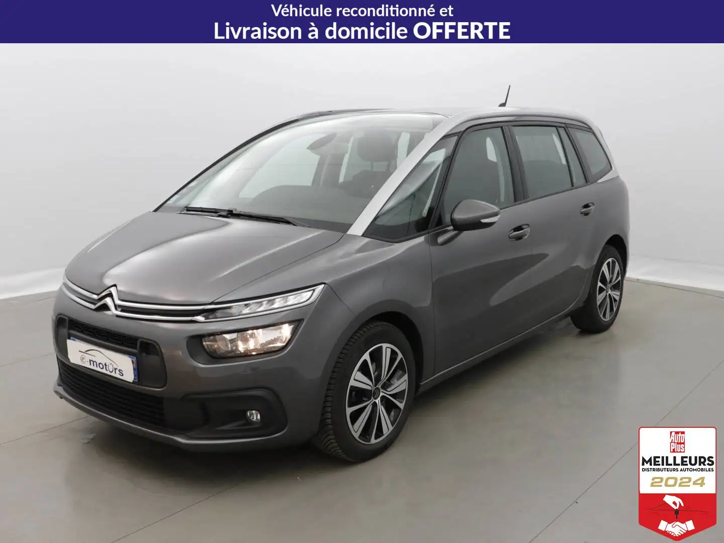 Citroen Grand C4 SpaceTourer PureTech 130 EAT8 Feel +Toit +Caméra Gris - 1