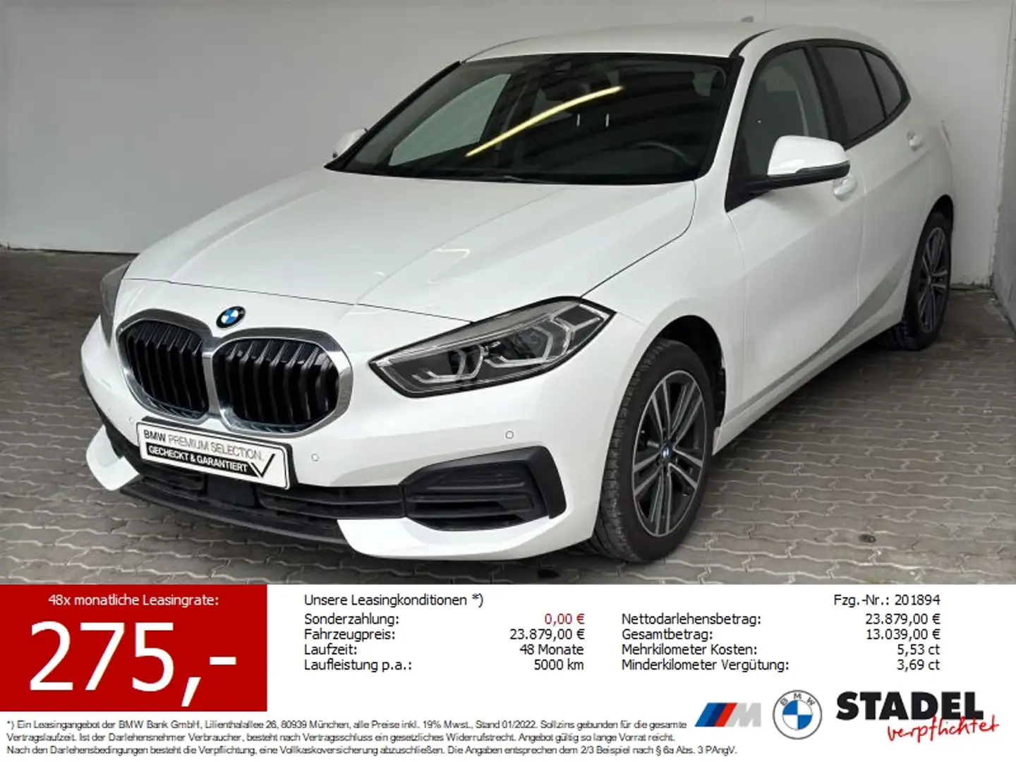 BMW 116 i Advantage Navi.LED.WLAN.PDCvo+hi.LR-Hz.DAB - 1