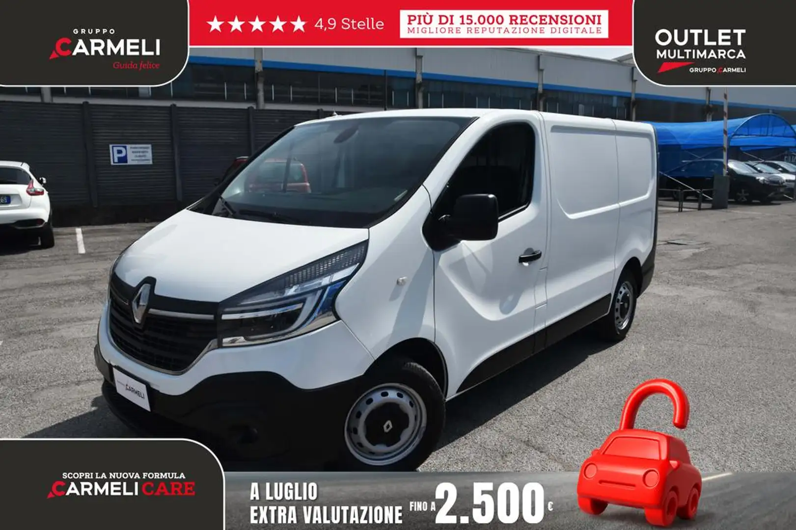 Renault Trafic T27 2.0 dci 120cv L1H1 Ice E6d-temp Bianco - 1