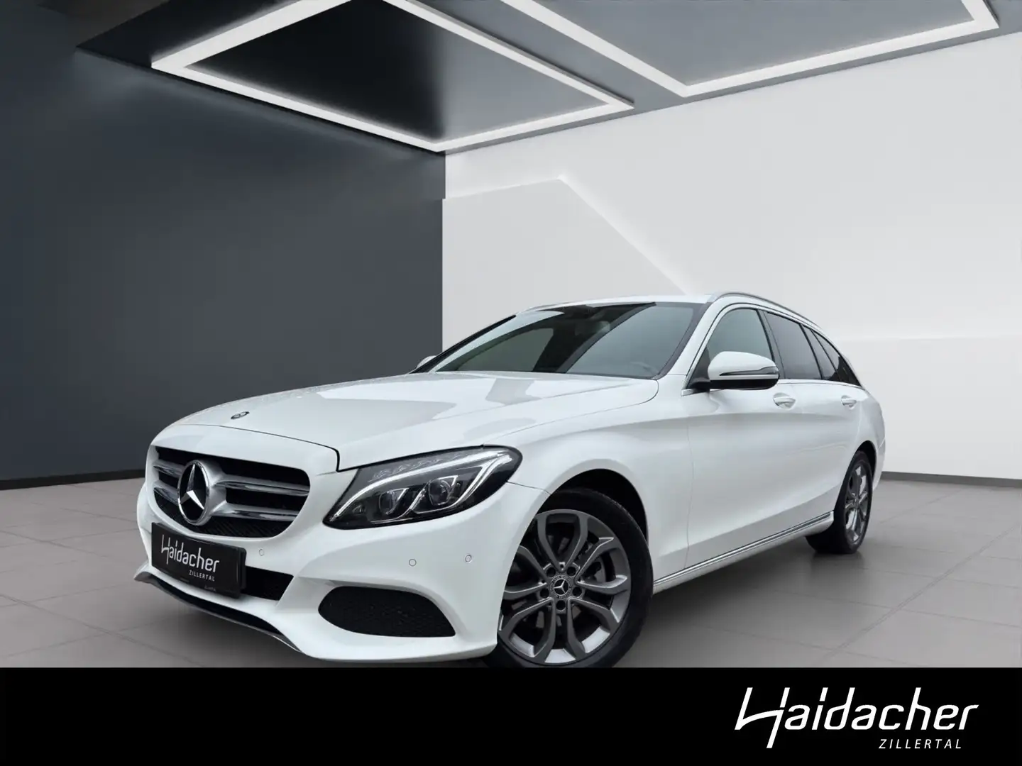 Mercedes-Benz C 200 d T-Modell Mbeam AUT PTS Shz Sportpaket Weiß - 1