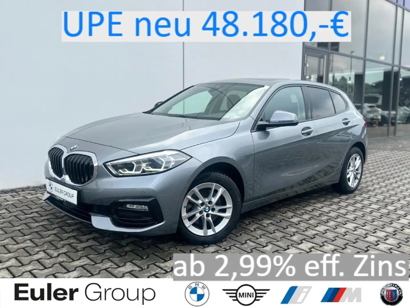 BMW 118 dA SportLine Pano LCProf HiFi Travel+Comf.Pak. Len Grau - 1