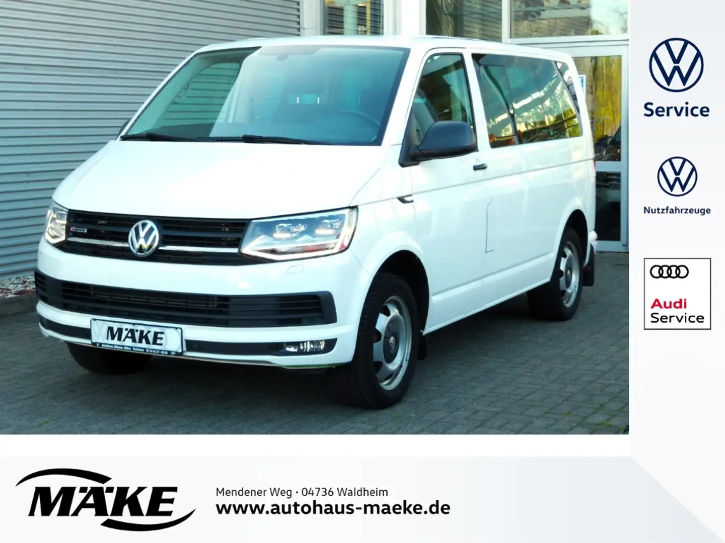 Volkswagen T6 Multivan 2,0 TDI, Trendline, LED, AHK, DAB, Blanc - 1