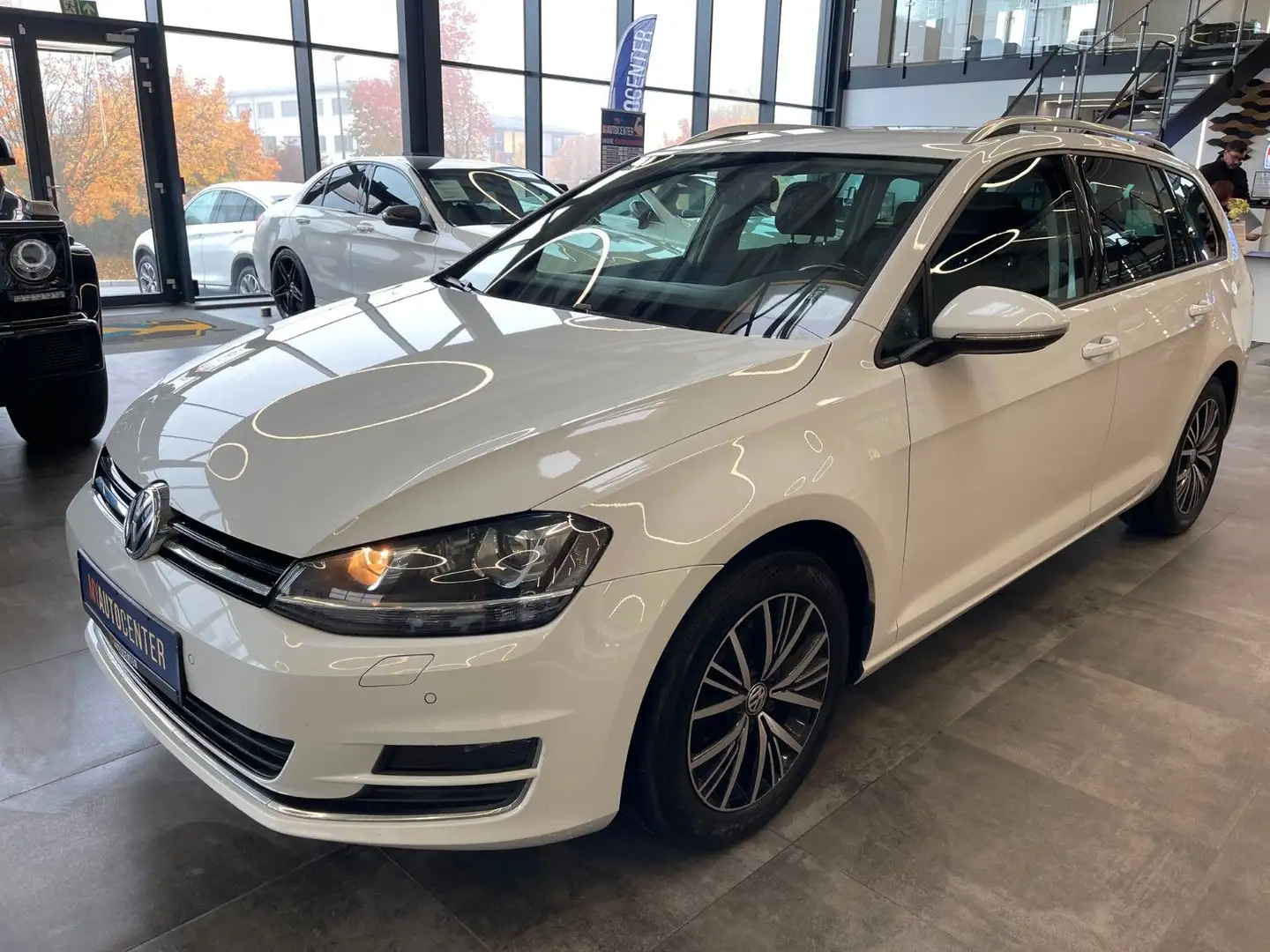Volkswagen Golf VII Variant Allstar BMT *2. Hand*AHK*Klima* Blanc - 2