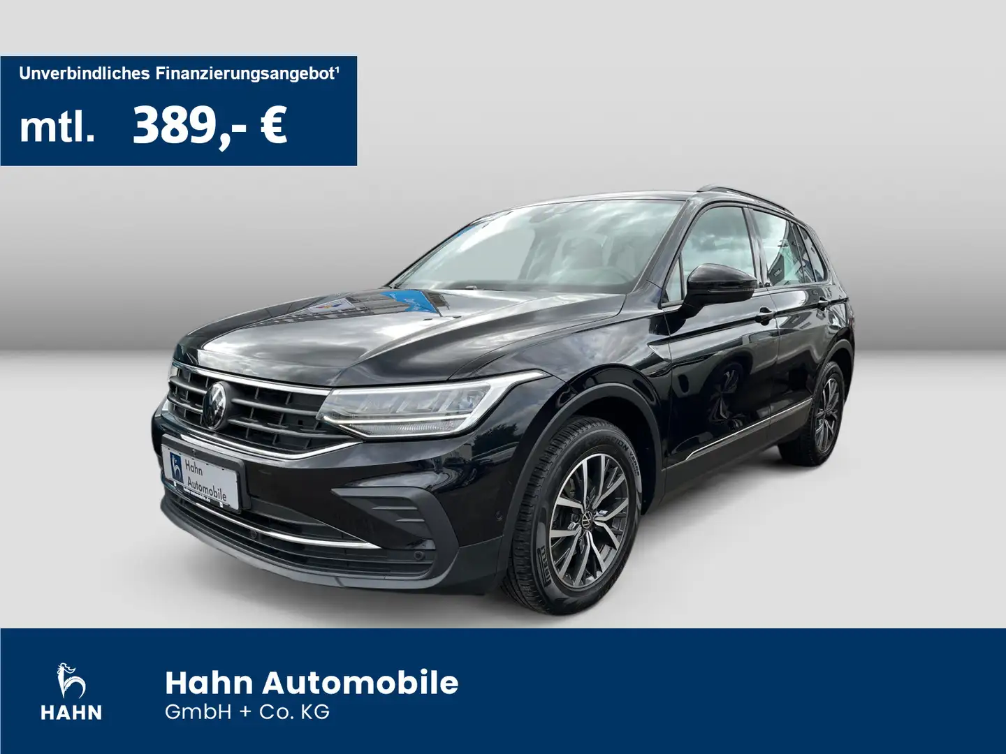 Volkswagen Tiguan 2.0TDI DSG Life AHK 360° LED ACC Navi PDC Schwarz - 1