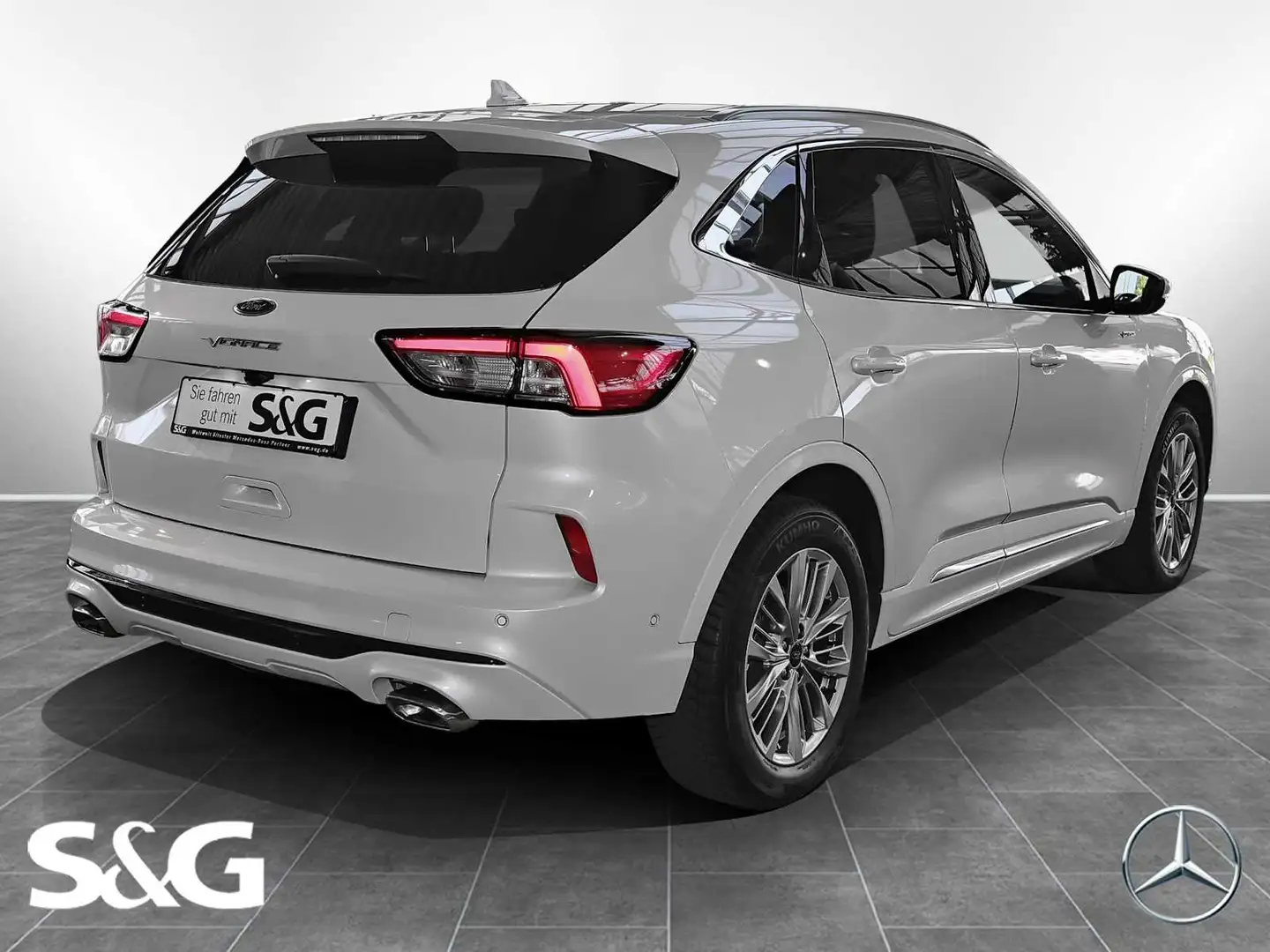 Ford Kuga 2,5 Duratec AHK+LED+MEMORY+TOTWINKEL+18" Blanco - 2