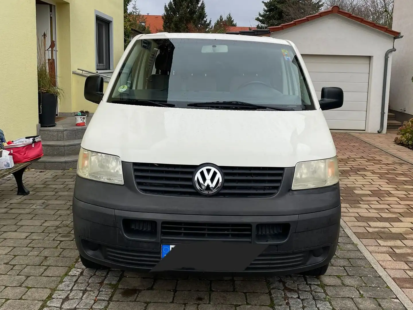 Volkswagen T5 Transporter 1,9 TDI Blanc - 1