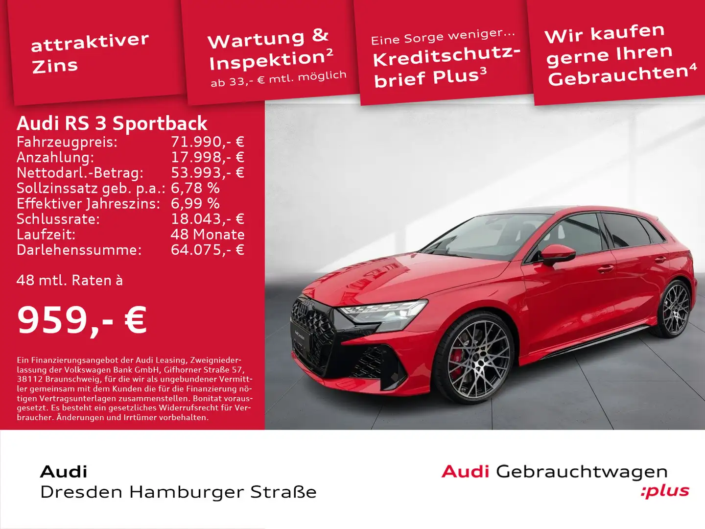Audi RS3 294(400) kW(PS) S tr onic Rot - 1