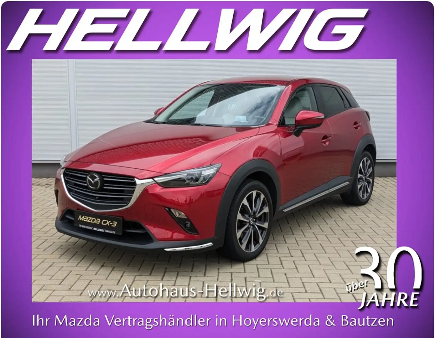 Mazda CX-3 2.0l Selection Leder Technik-Paket Bose 1.Hand Rot - 1