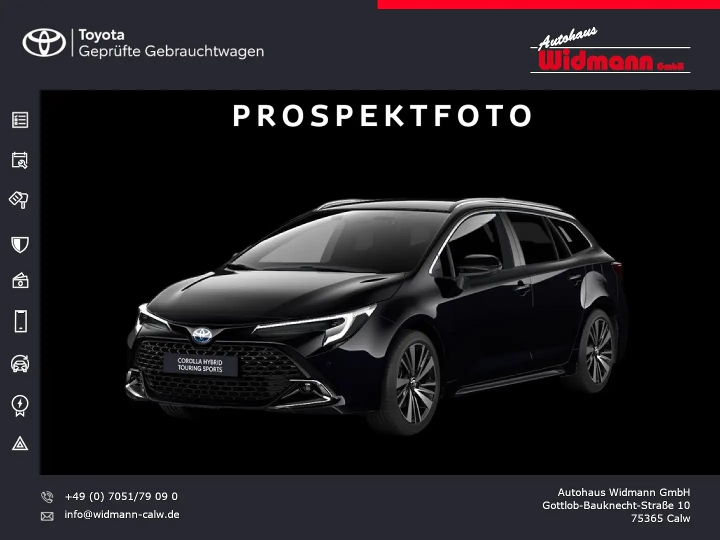 Toyota Corolla Touring Sports 2.0 Hybrid Teamplayer TECHNIK-PAKET Noir - 1