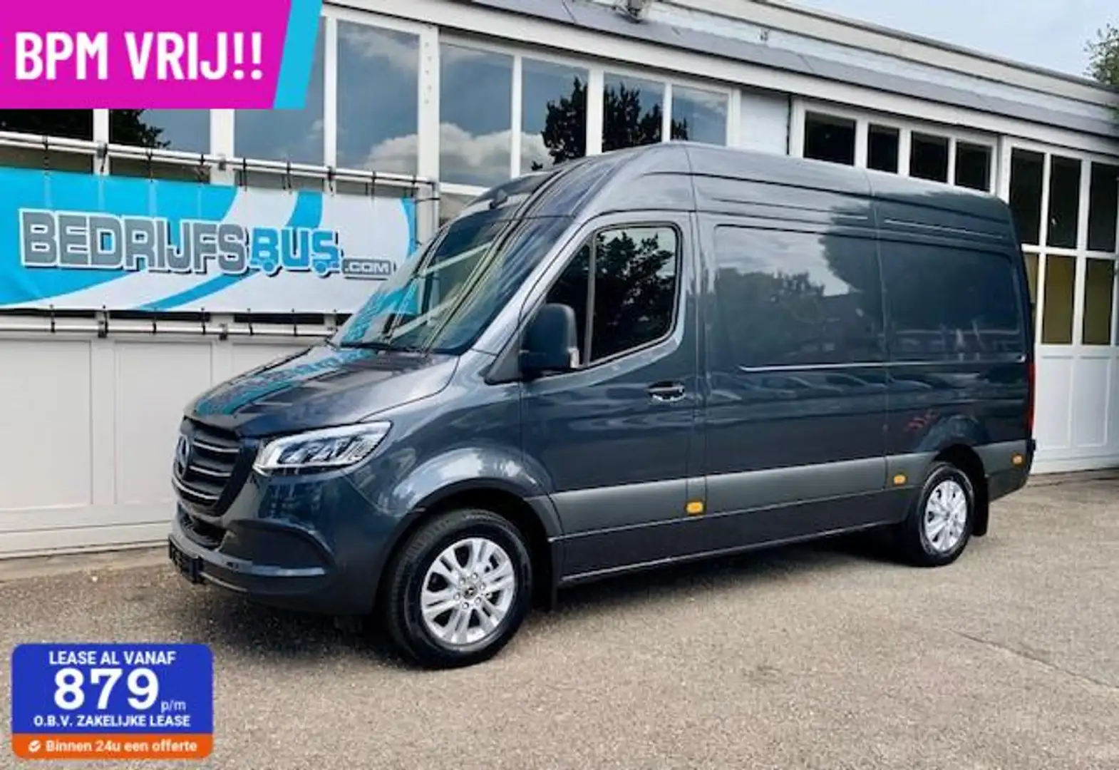 Mercedes-Benz Sprinter bestel 319 CDI Select L2H2 Grijs - 1