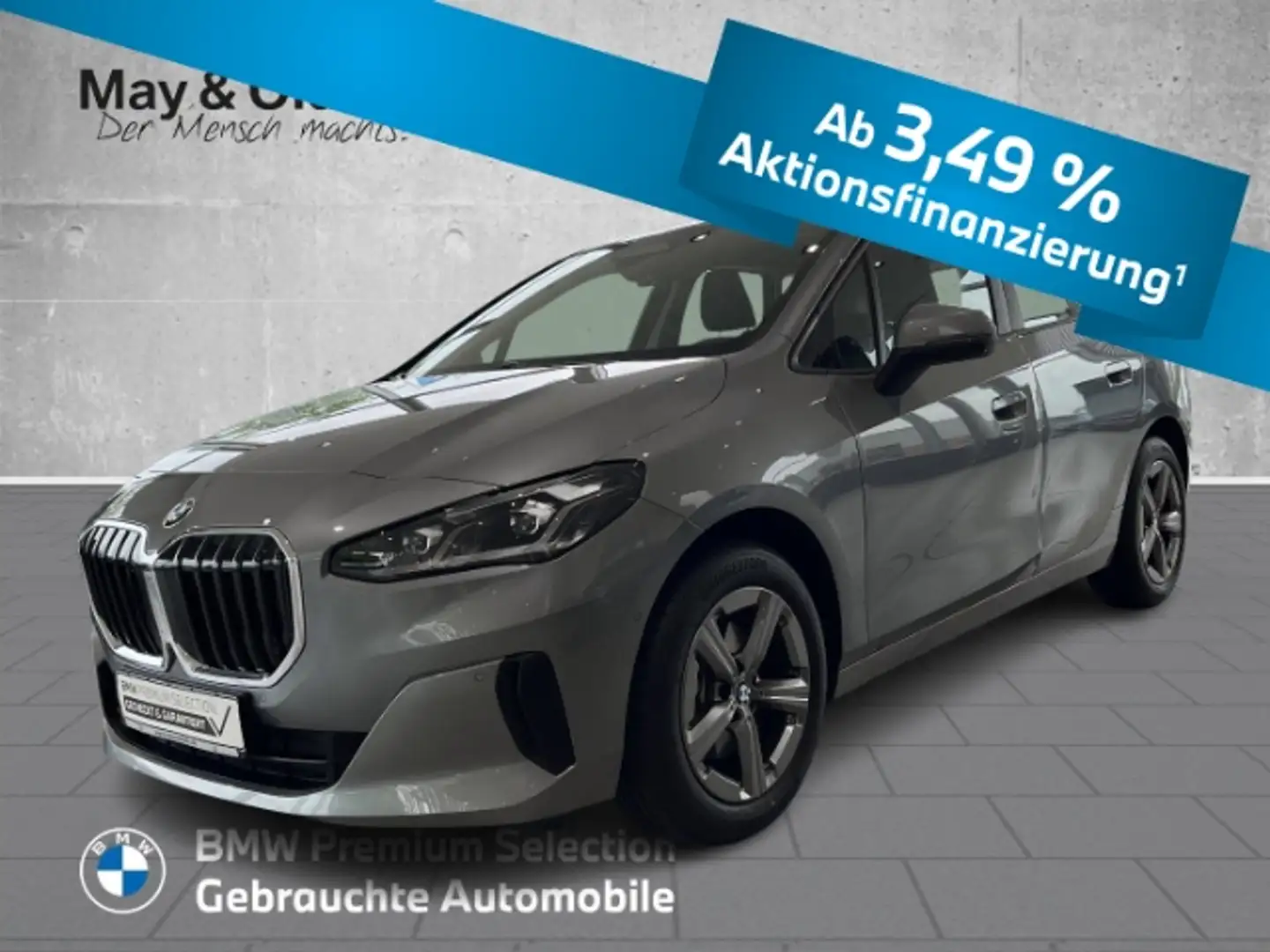 BMW 218 i Active Tourer HUD AHK NAV LED Memory el.Heckklap Grau - 1