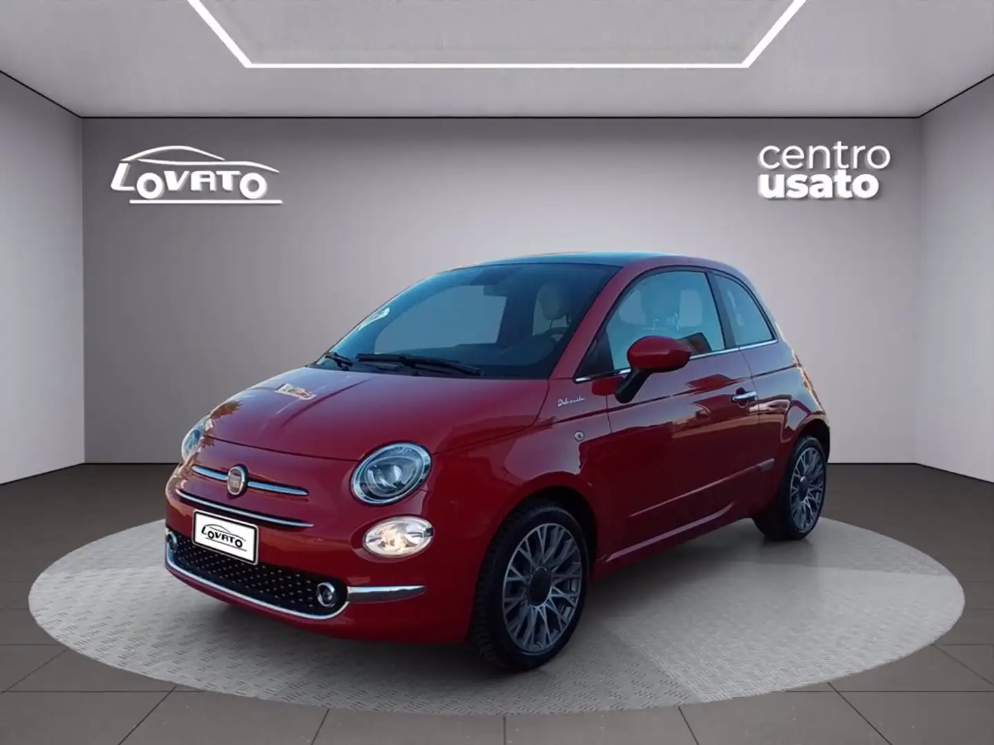 Fiat 500 1.0 Hybrid Dolcevita Rosso - 1