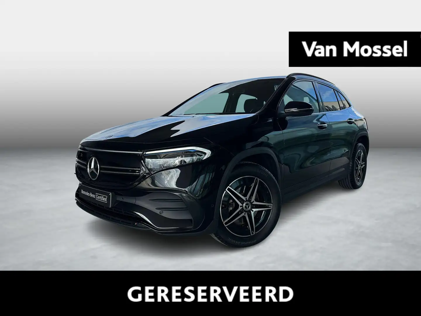 Mercedes-Benz EQA 250 AMG Line + CARPLAY + PTS + CAMERA + SFEERVERLICHTI Zwart - 1