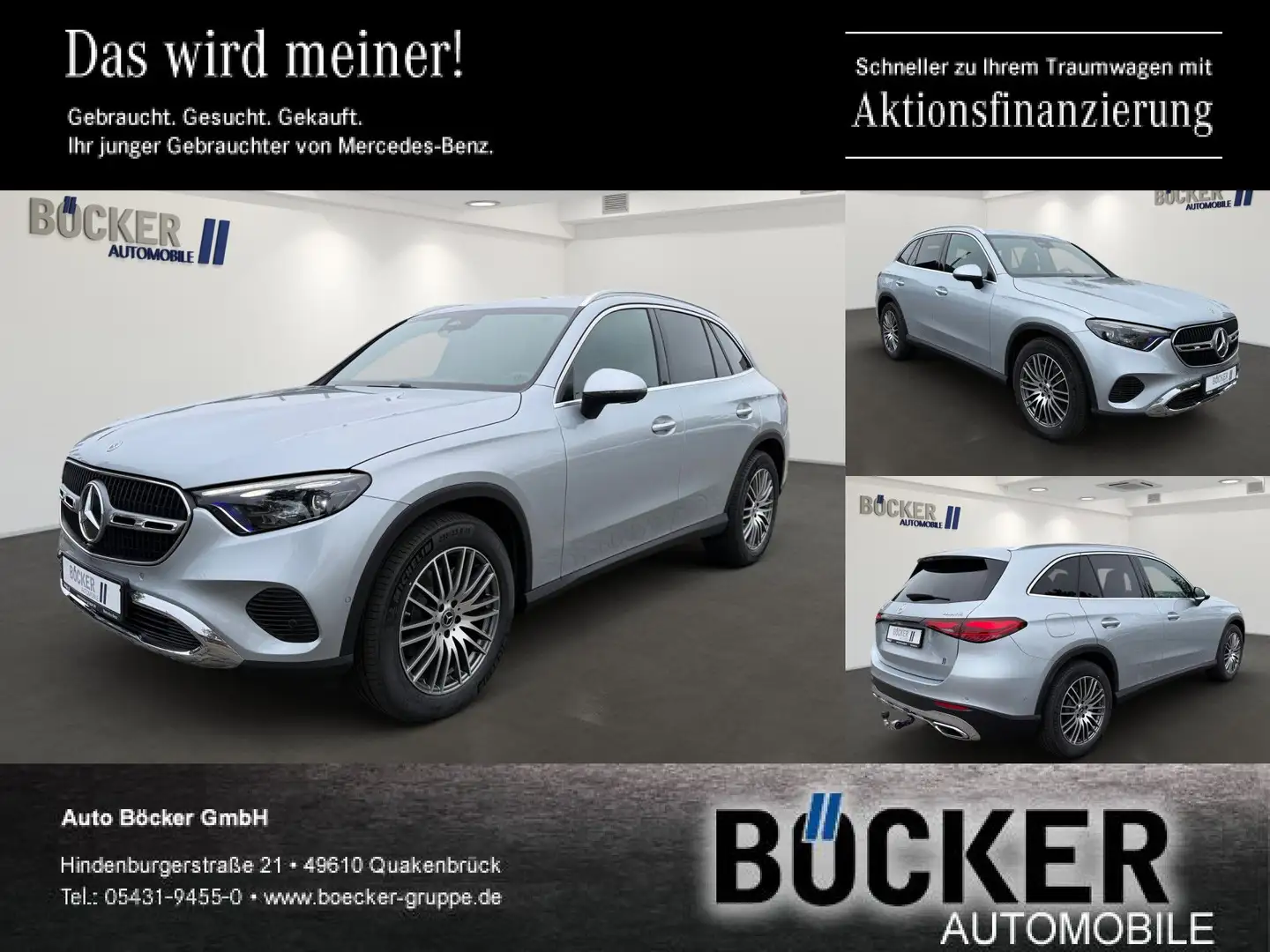 Mercedes-Benz GLC 220 d 4MATIC Edition Avantgarde DIG LIG AHK 19" Silber - 1