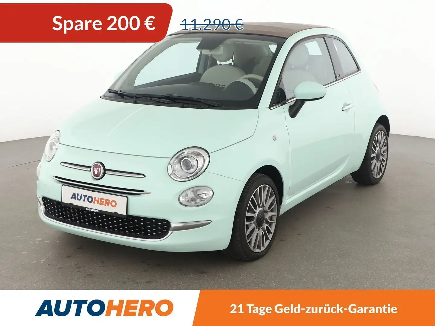 Fiat 500C 0.9 Lounge*CABRIO*XENON*PDC*KLIMA*GARANTIE* Grün - 1