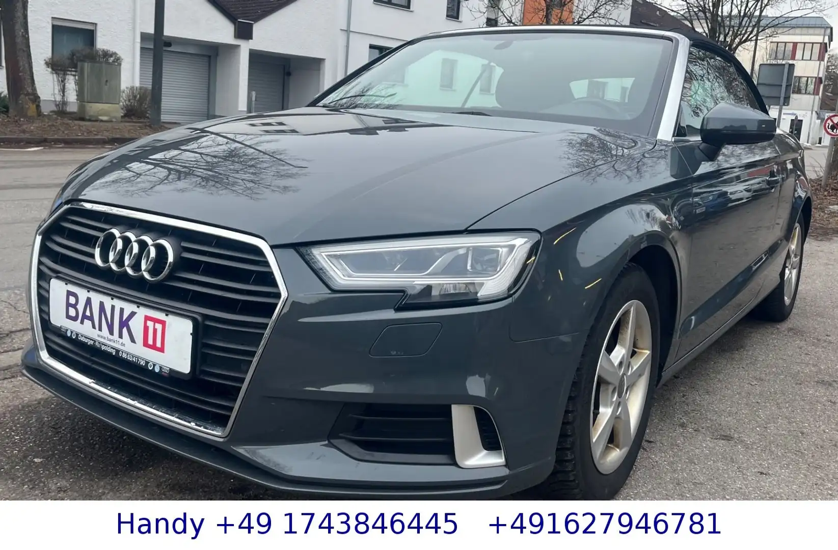 Audi A3 Cabriolet sport 2.0 TDI/LED/SHZ/VIRTUAL/TOP Gris - 1
