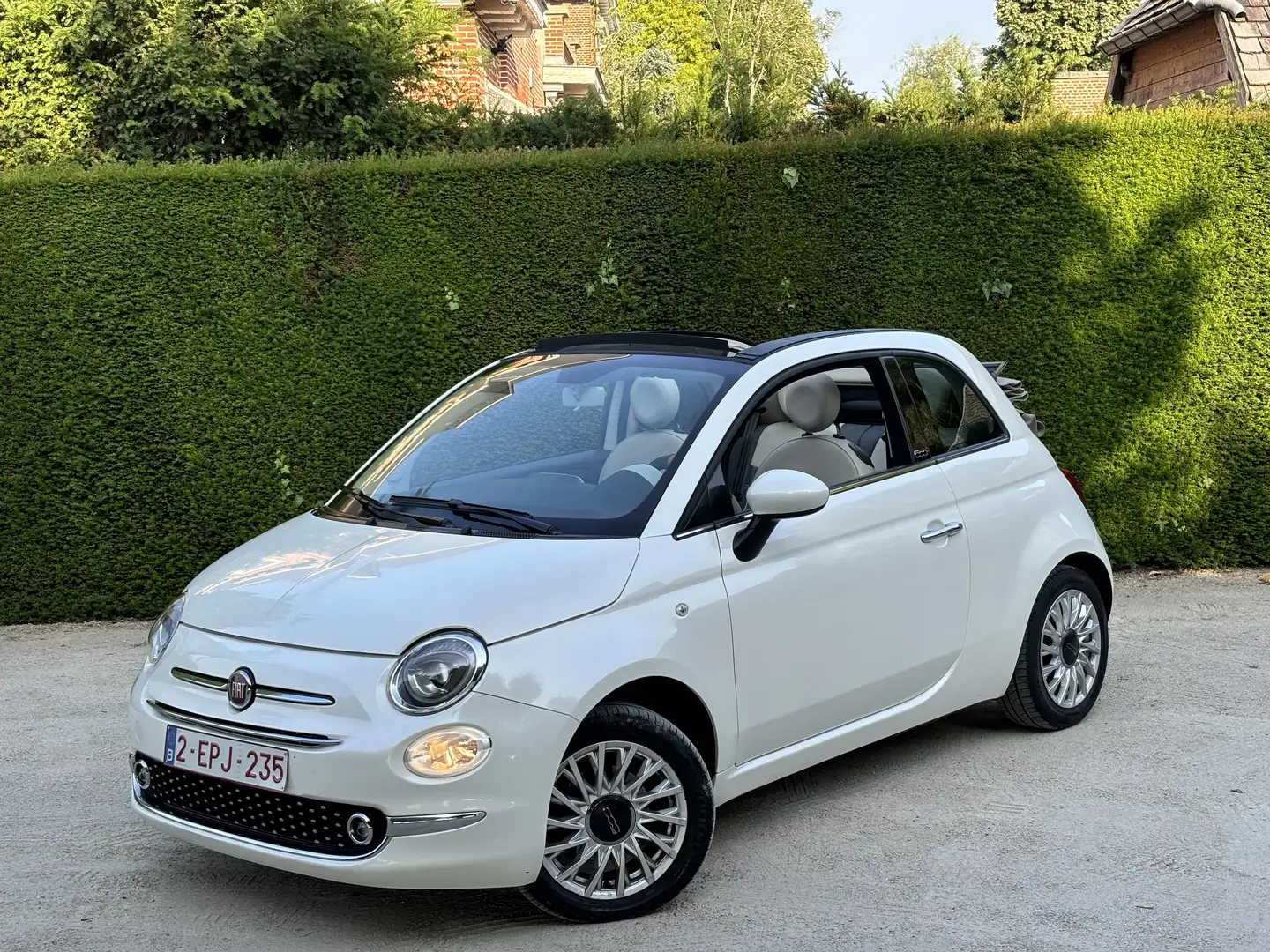 Fiat 500C 500 C Cabrio Parelmoerwit Automaat Navigatie - 1