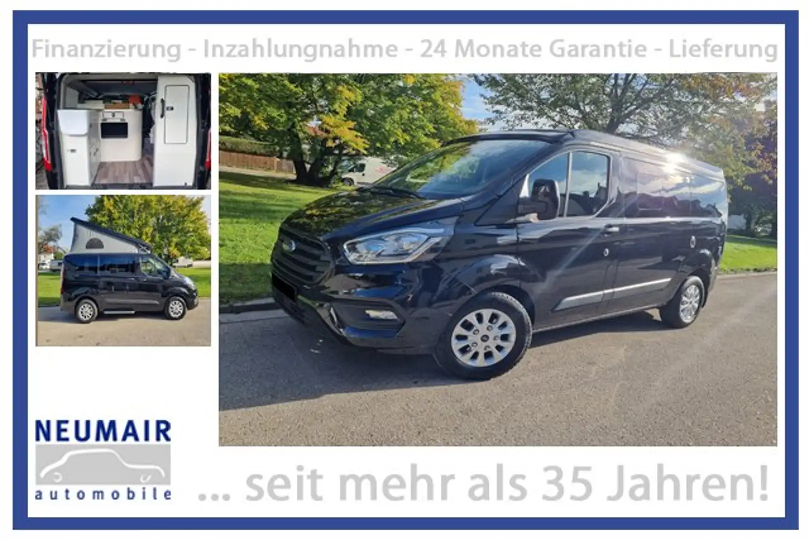 Ford Transit Custom Nugget Aufstelldach * Ford-Garantie! * TOP! Schwarz - 1