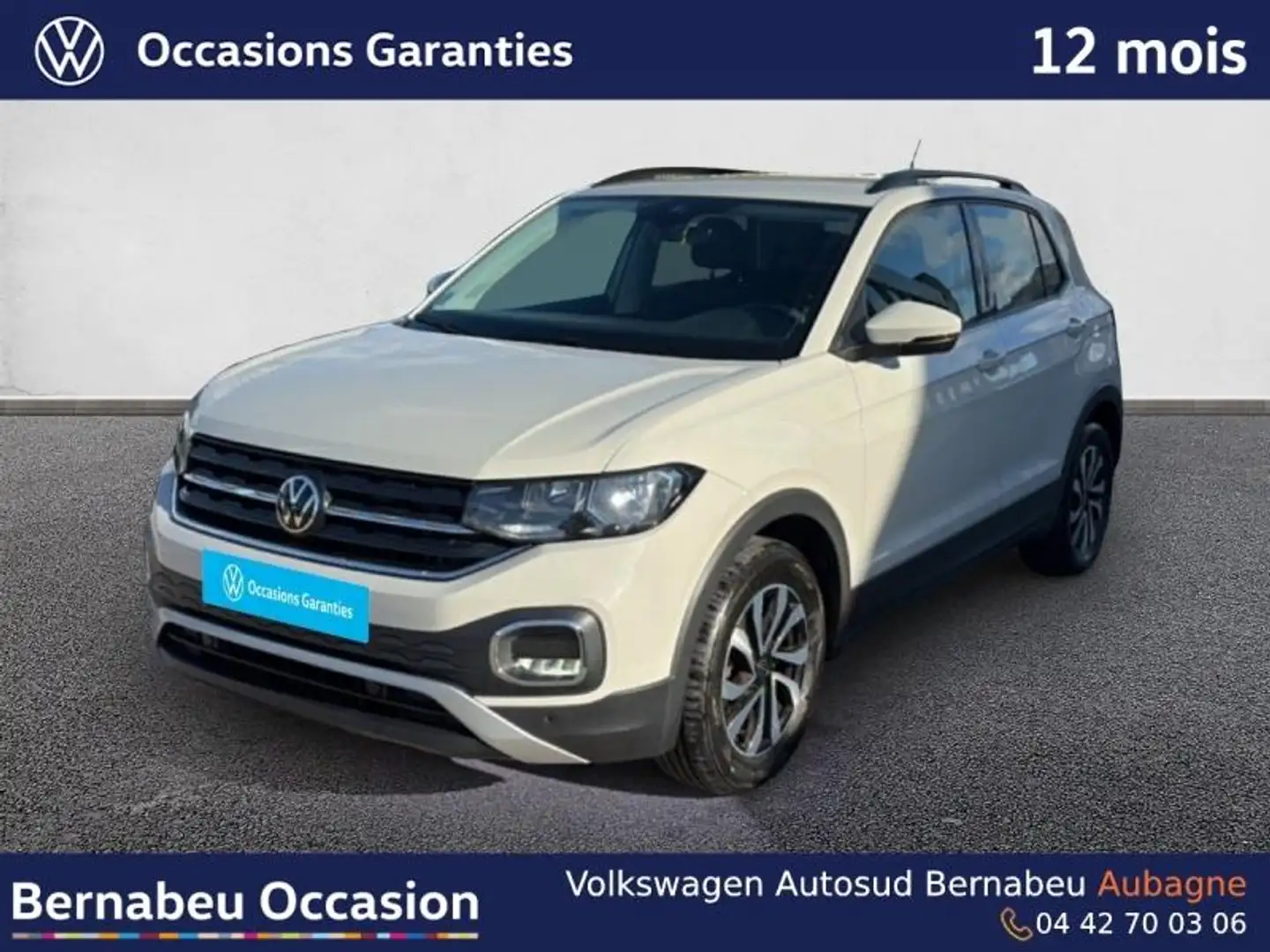 Volkswagen T-Cross 1.0 TSI 110ch Active Lounge DSG7 Gris - 1