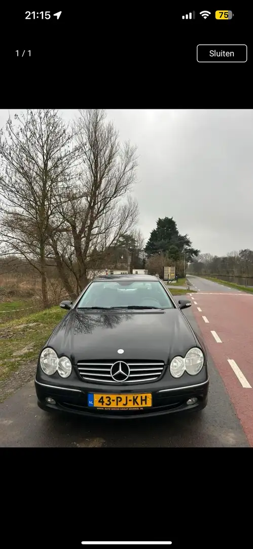 Mercedes-Benz CLK 200 K. Avantgarde Zwart - 1