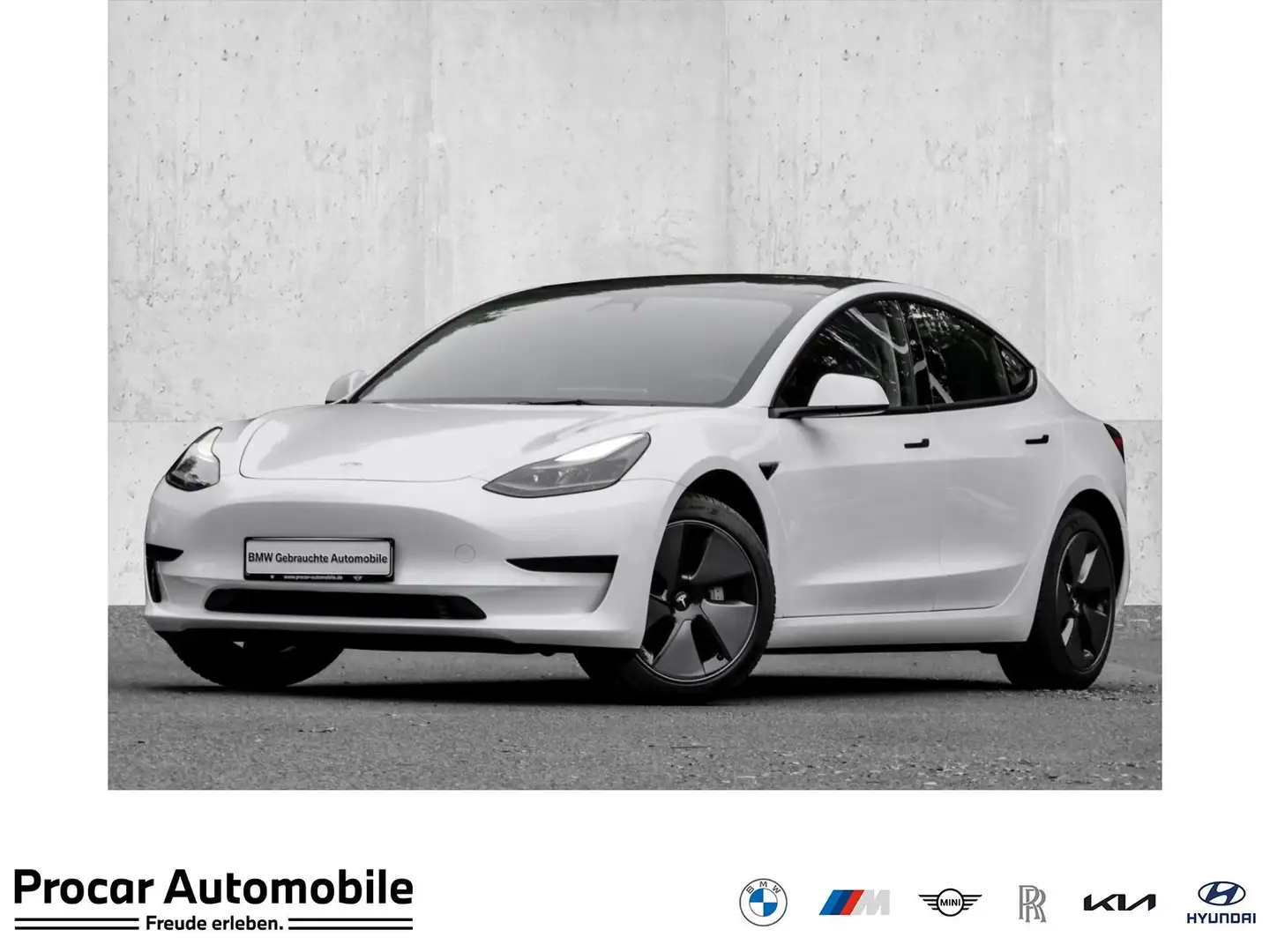 Tesla Model 3 STD. REICHW. PLUS+ACC+KAMERA+18" Wit - 1