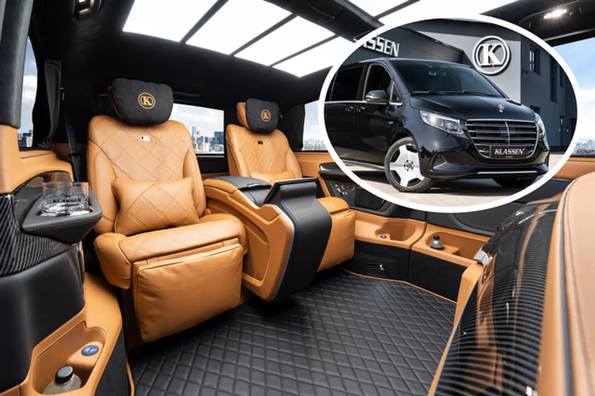벤츠 V300 KLASSEN VIP Business Van 2025 2026 검정 사진 4