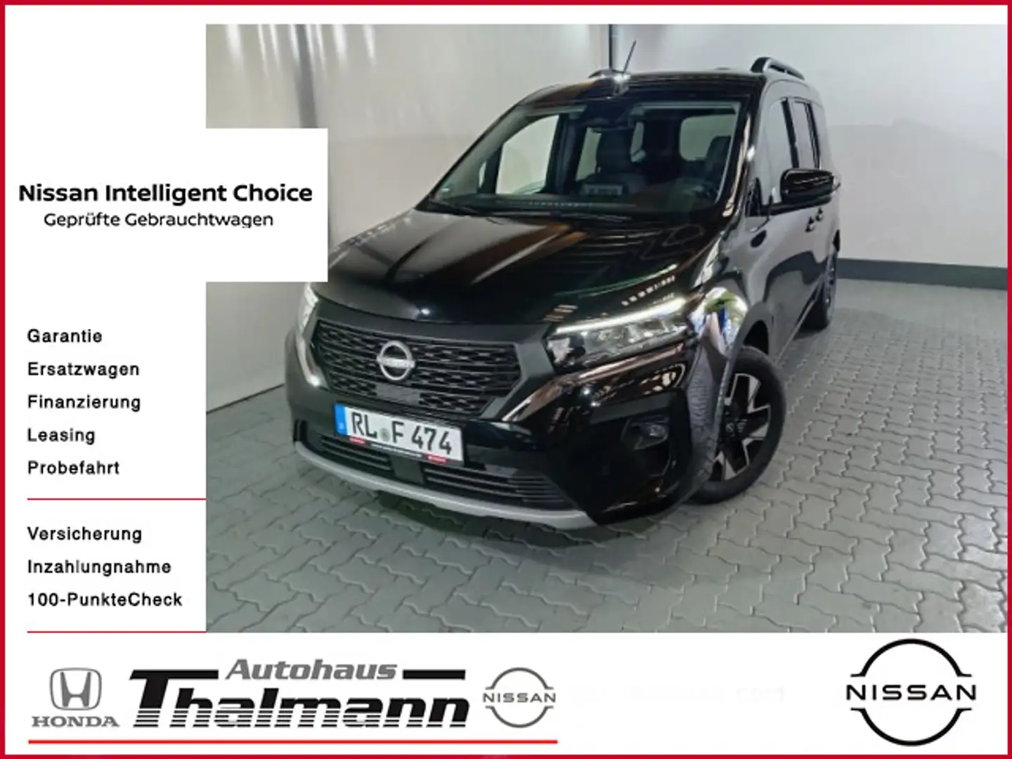 Nissan Townstar Kombi 1.3 DIG-T Tekna Schwarz - 1
