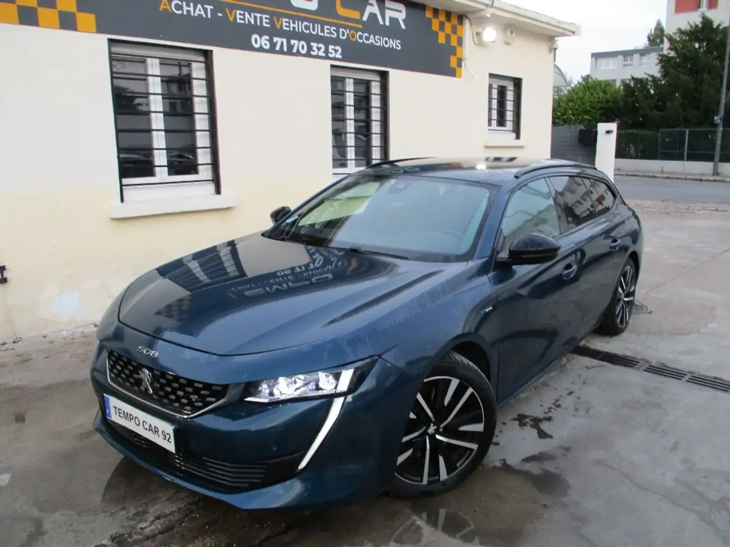 Peugeot 508 Hybrid 225 e-EAT8 GT Bleu - 1