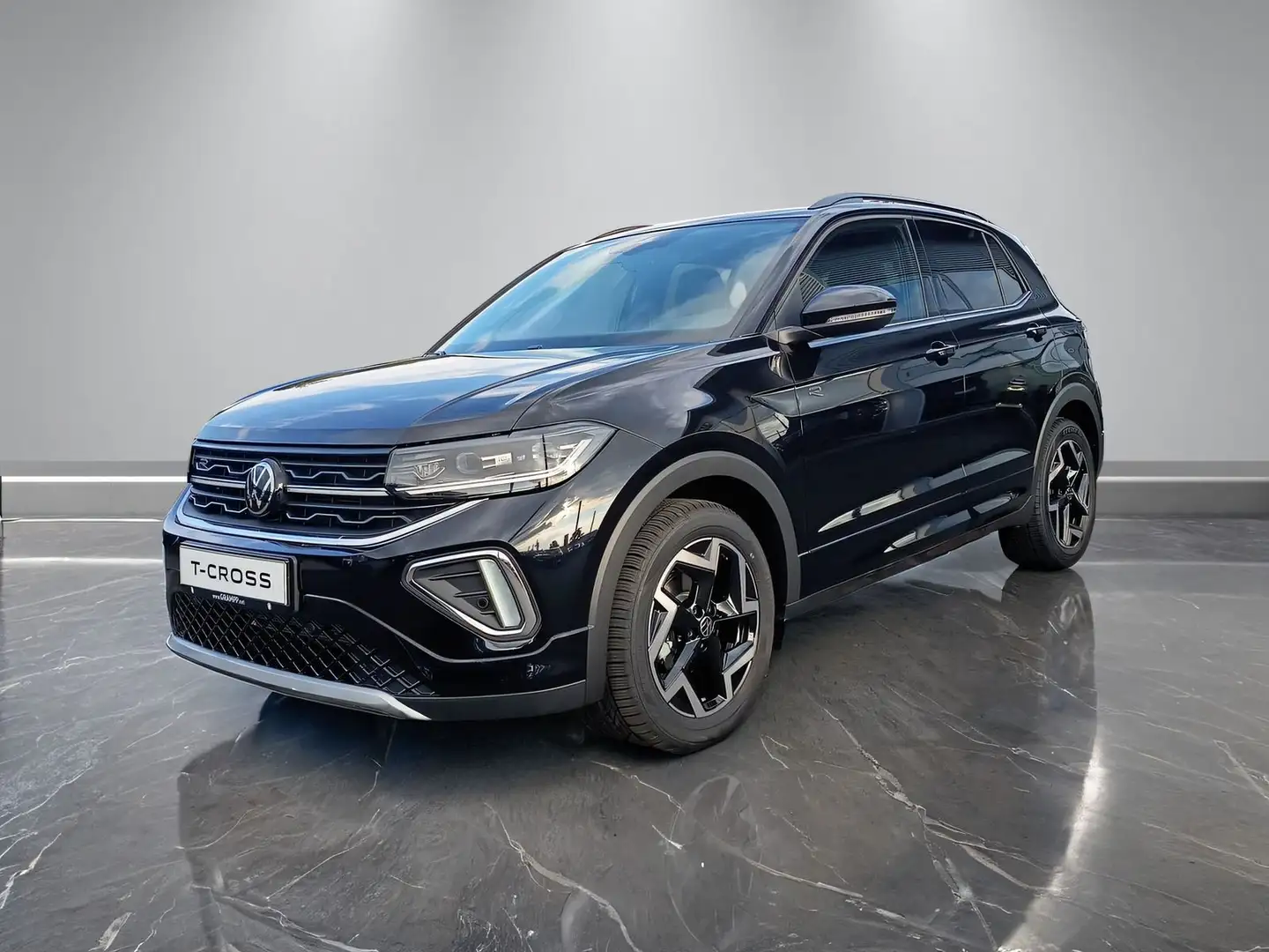 Volkswagen T-Cross R-Line 1.0 l TSI OPF AHK+KAMERA+NAVI+LED Schwarz - 2
