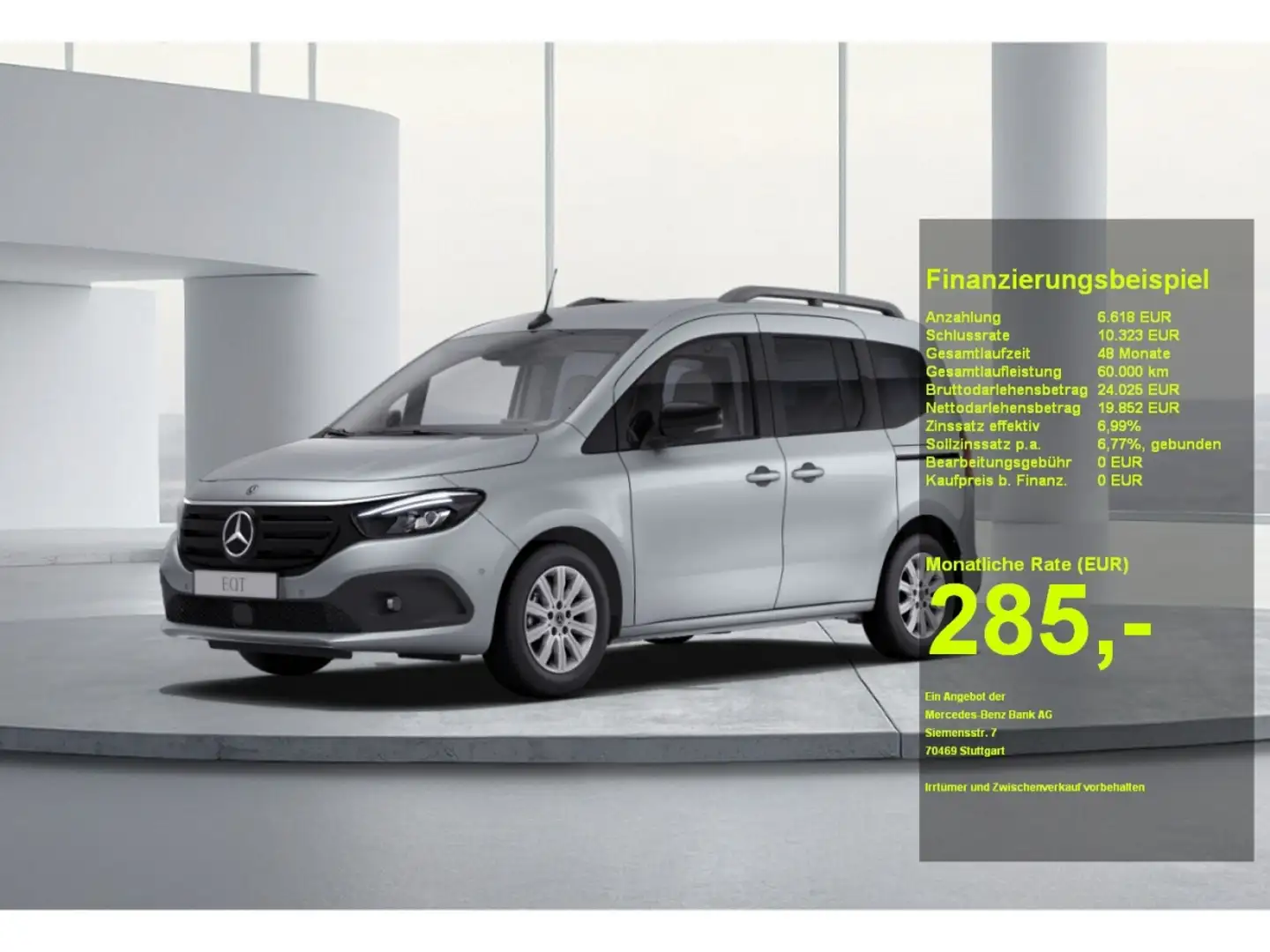 Mercedes-Benz EQT 200 - AHK, LED, MBUX, KAMERA, SPURHALTE-ASS. Zilver - 1