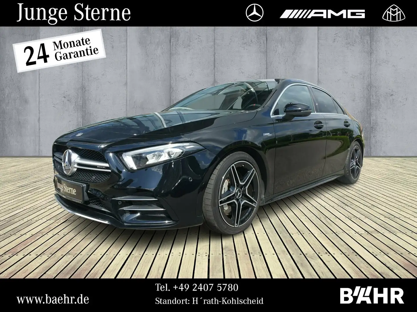 Mercedes-Benz A 35 AMG A 35 AMG 4M limo MBUX/Burmester/360°/Totwinkel Schwarz - 1