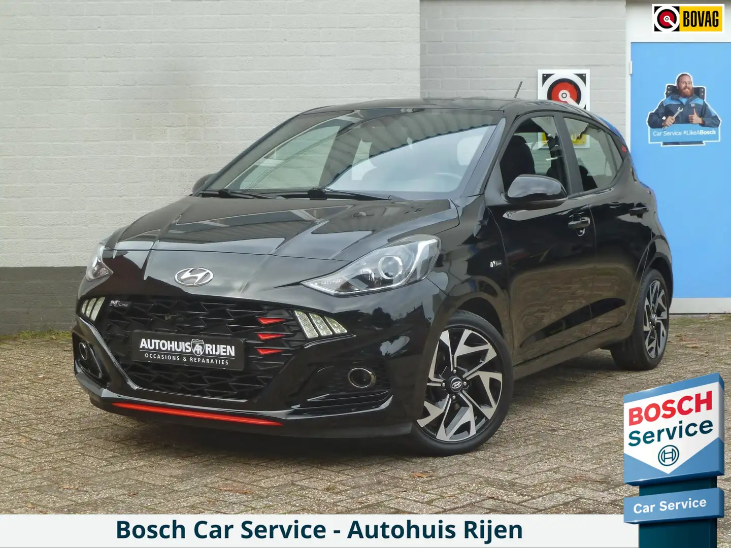 Hyundai i10 1.0 T-GDI N Line 100PK|Apple-Carplay/Android-Auto| Zwart - 1