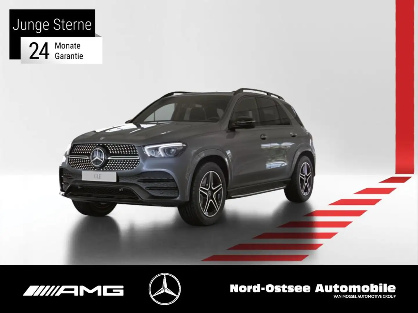 Mercedes-Benz GLE 350 de 4M AMG AHK AIRMATIC 360° BURMESTER Gris - 1