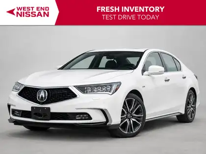 White 2020 Acura RLX Sedan Front-Wheel Drive Automatic