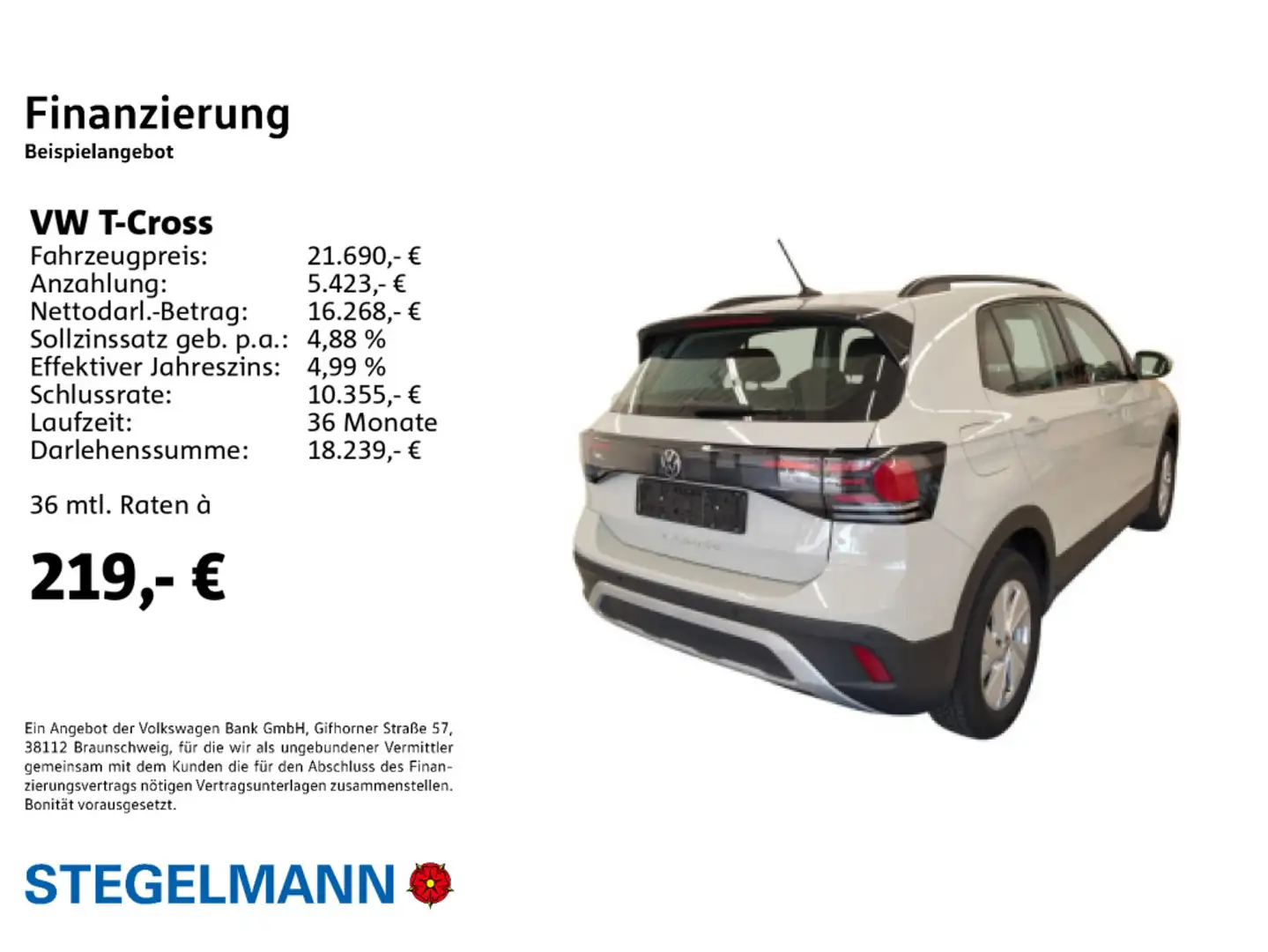 Volkswagen T-Cross 1.0 TSI Facelift Life *LED*App-Connect*+ Grau - 2