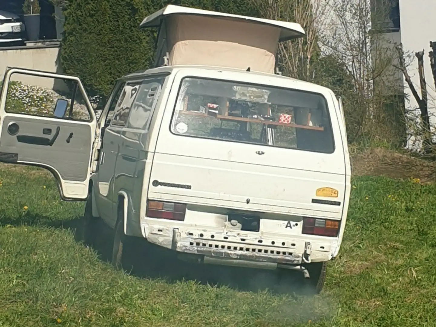 Volkswagen T3 Mit Westfalia camping ausbau Blanc - 1