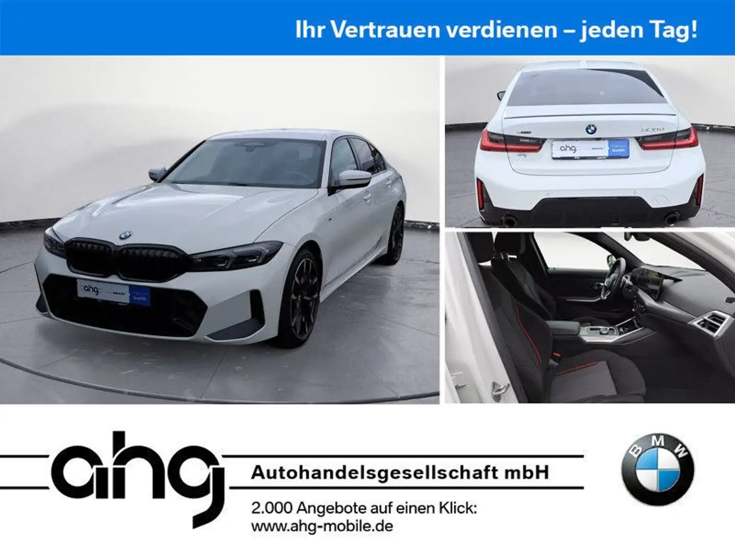 BMW 320 d xDrive M Sport Pro HeadUp AHK Weiß - 1