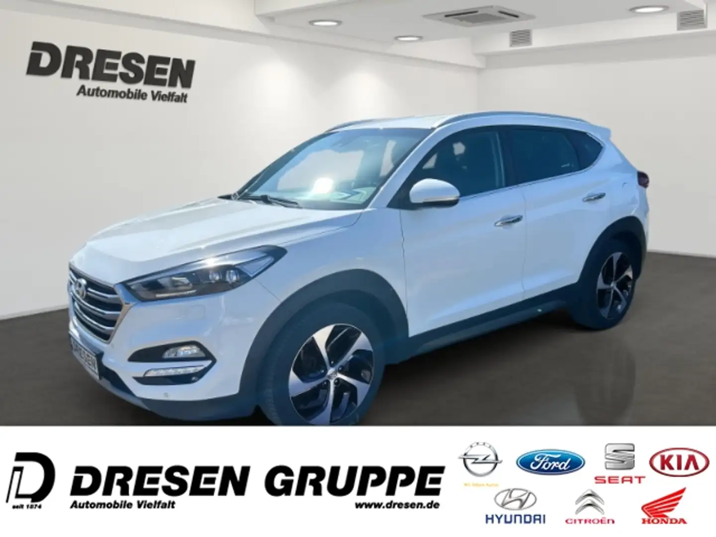 Hyundai TUCSON 1.6 T-GDI 4WD Premium Navi LED El. Heckklappe Mehr Blanco - 2