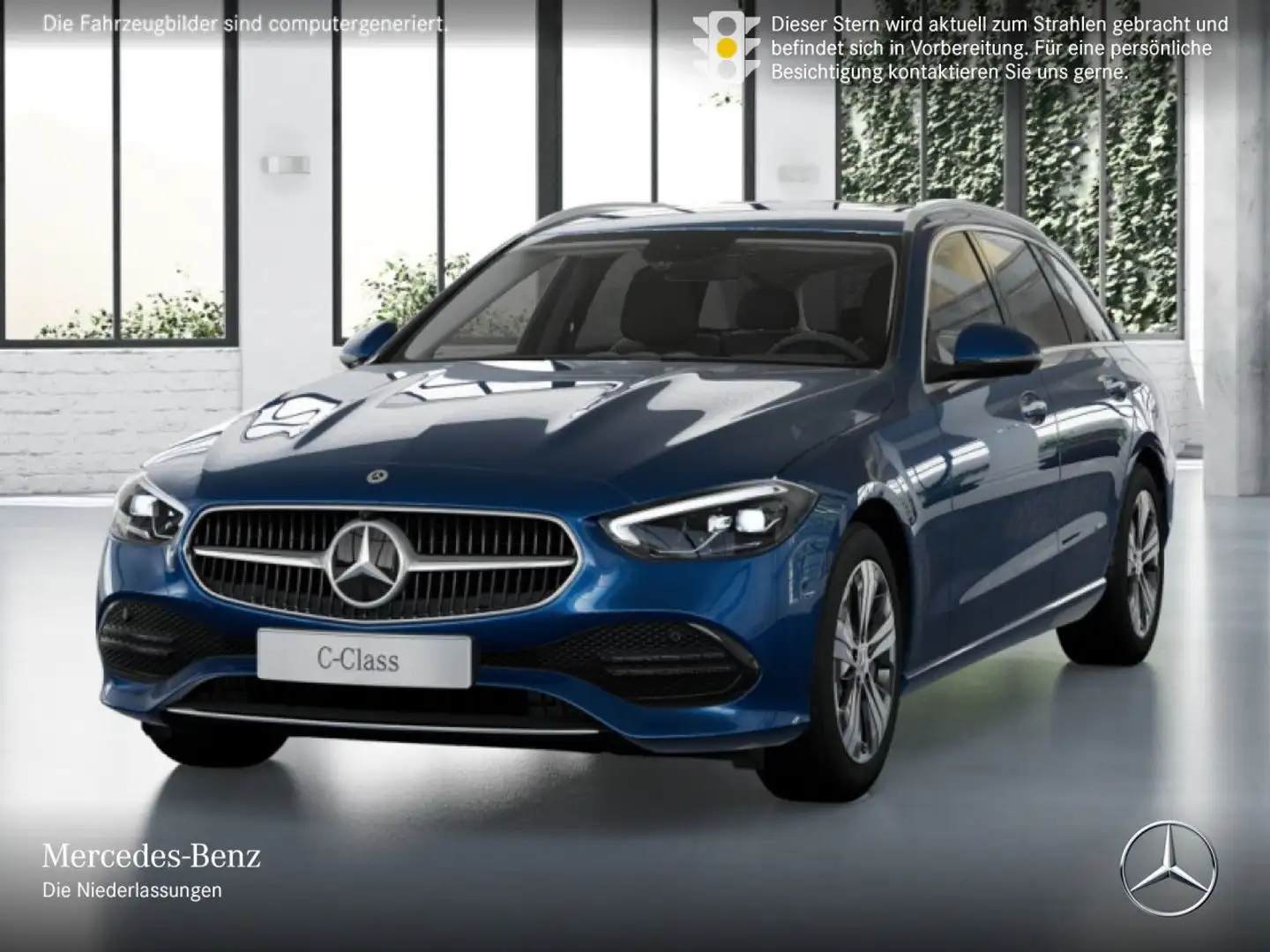 Mercedes-Benz C 300 e T AVANTG+360+AHK+LED+TOTW+KEYLESS+9G Blau - 2