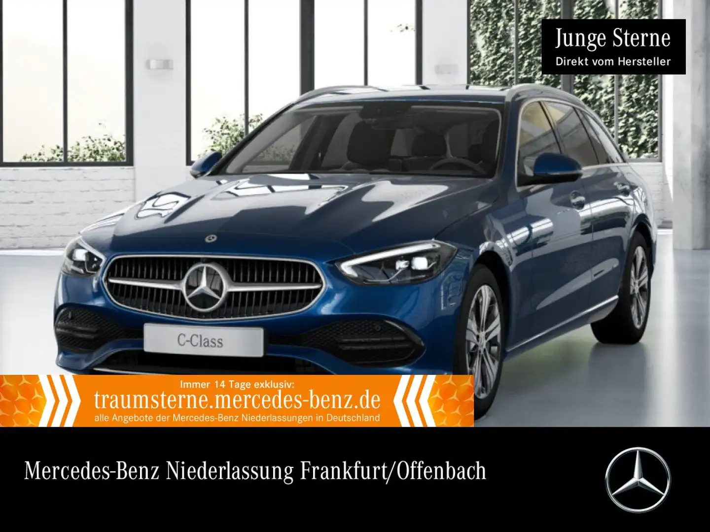 Mercedes-Benz C 300 e T AVANTG+360+AHK+LED+TOTW+KEYLESS+9G Blau - 1