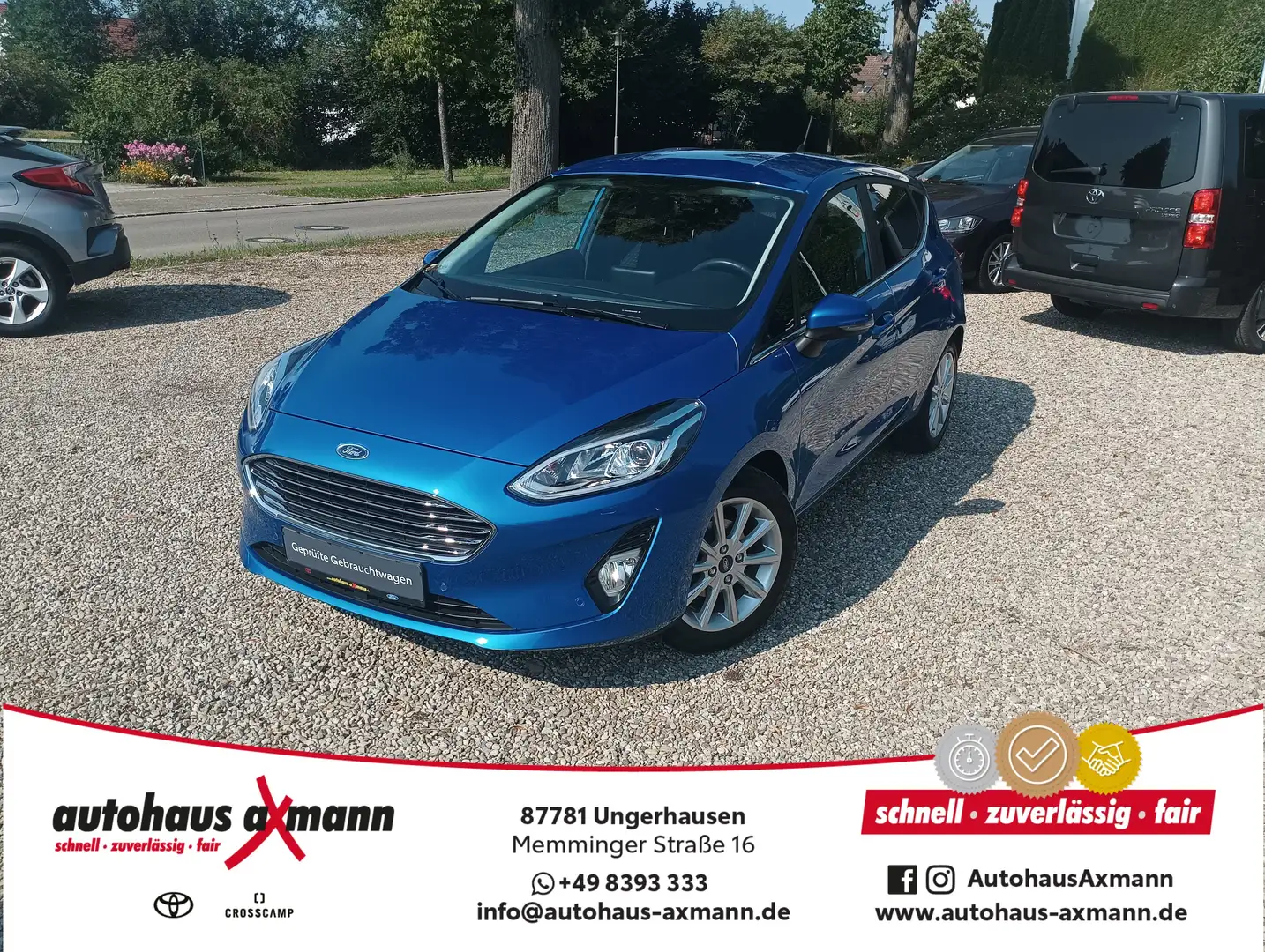 Ford Fiesta 1.0 EcoBoost S Bleu - 1