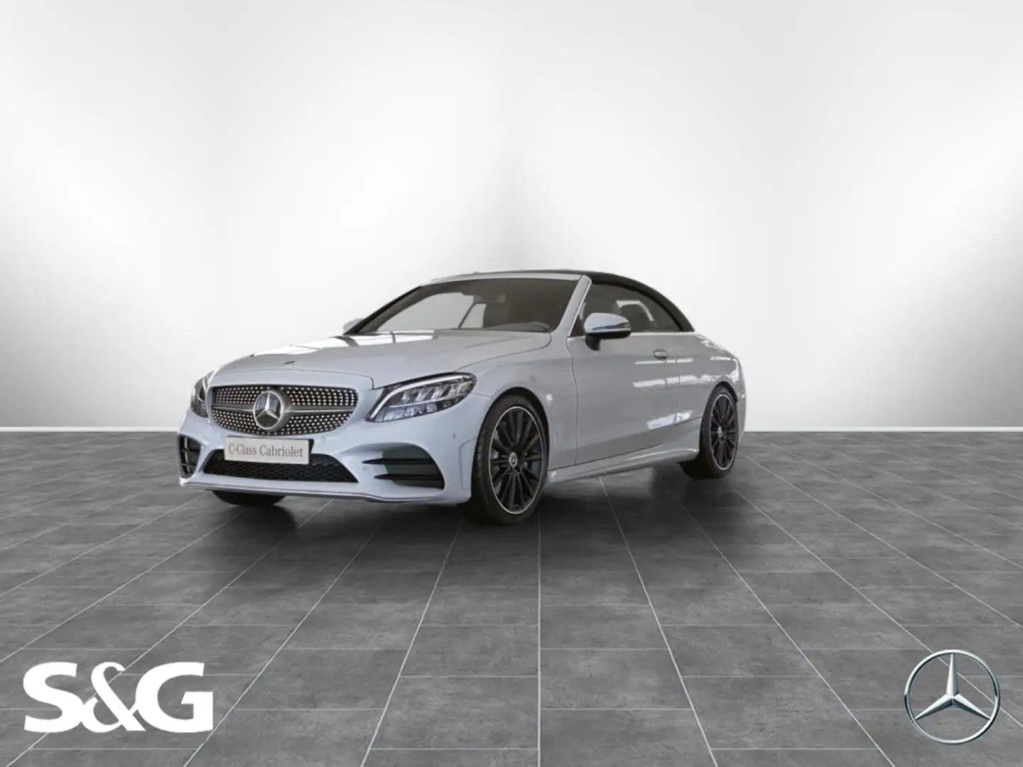 Mercedes-Benz C 300 4M Cabriolet AMG TOTWINKEL+MEMORY+LED+19" Weiß - 1