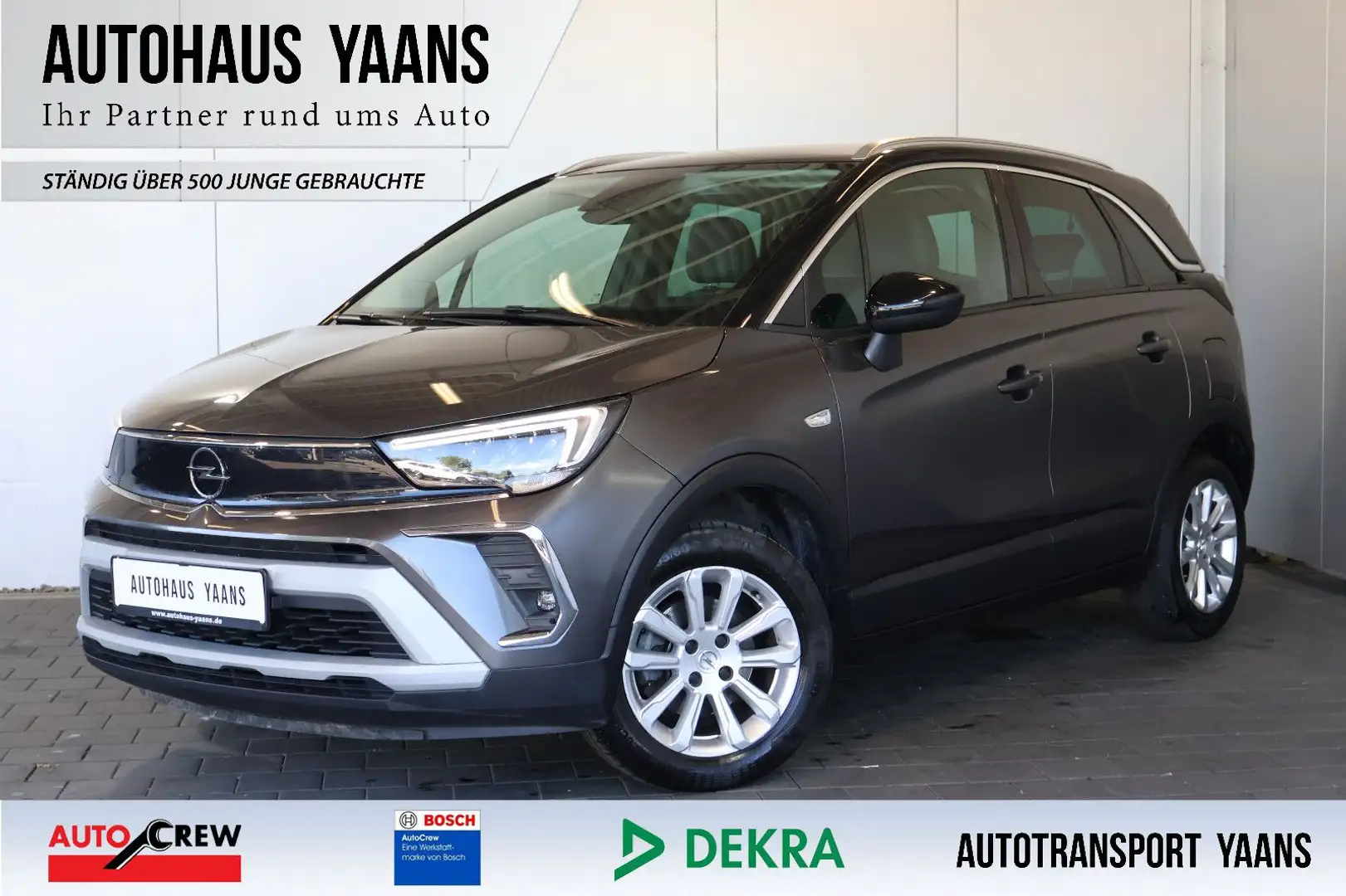 Opel Crossland X Crossland 1.2 Elegance LANE+LED+PDC+ALU Szary - 1