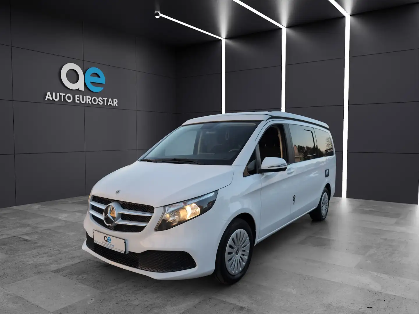 Mercedes-Benz V 220 Marco Polo *Küche*Bett*AHK*Kamera*StHz*Kam Weiß - 1