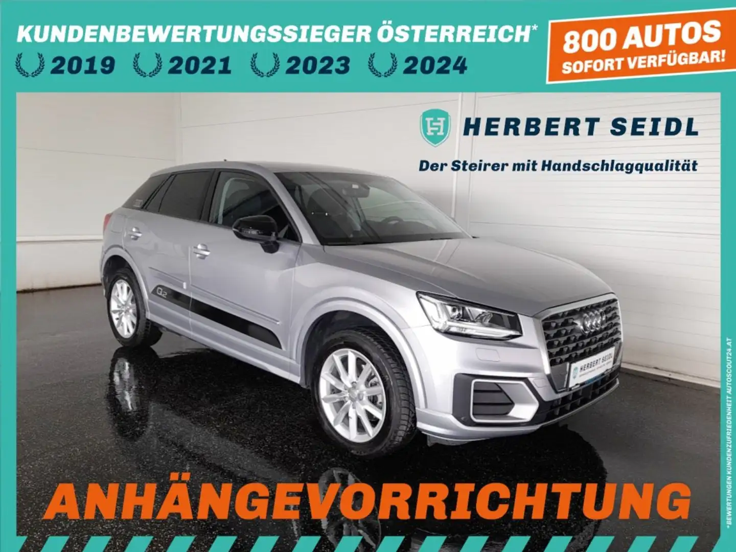 Audi Q2 SPORT 35 TFSI S-tr. *VOLL-LED / NAVI / AHV & KAMERA / TEMPOMAT / E-KLAPPE / KEYLESS / PDC / SHZG* Grau - 1