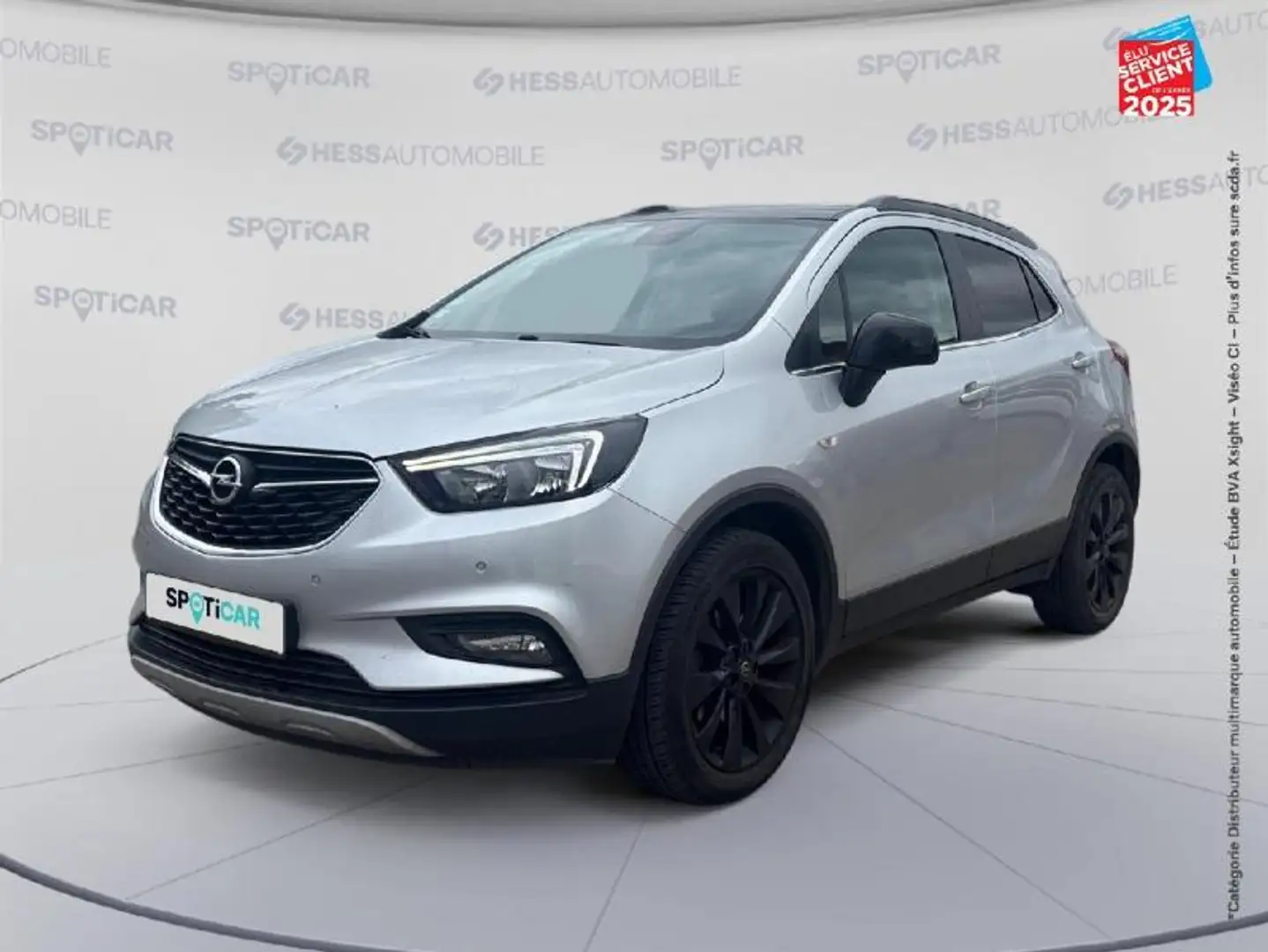 Opel Mokka X 1.6 D 136 Black Edition 4x2 Euro6d-T GPS Camera Attelage Gris - 1