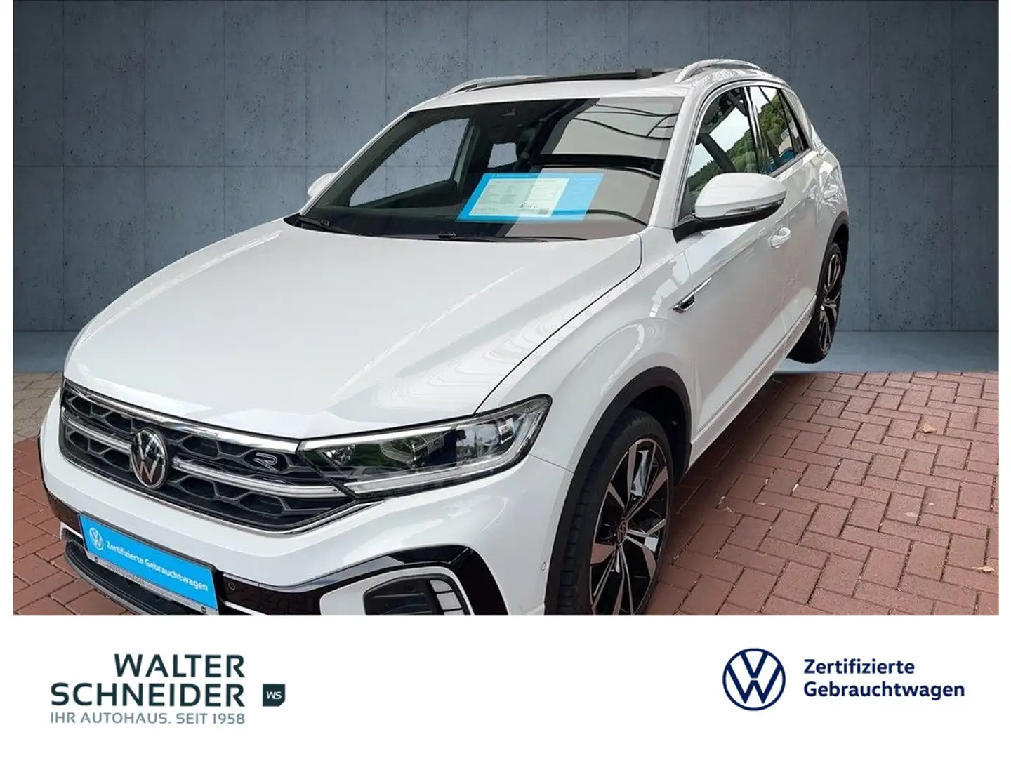 Volkswagen T-Roc 1.5 TSI DSG R-line Navi IQ.LIGHT RFK PANO Weiß - 1