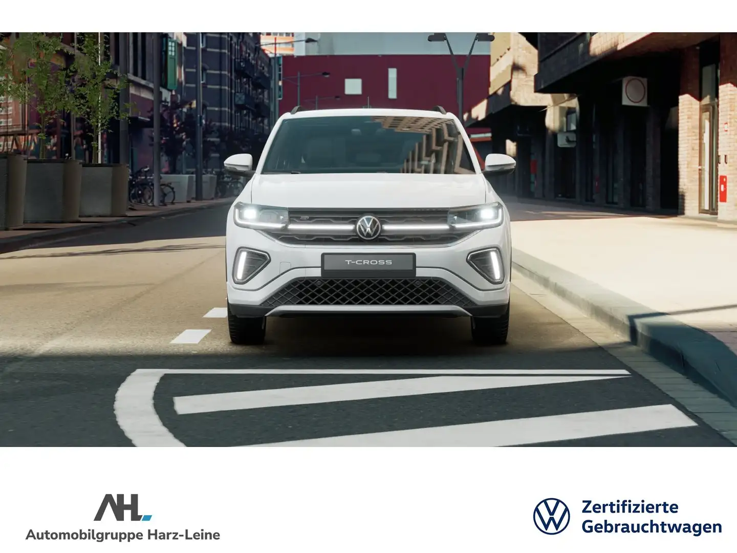 Volkswagen T-Cross 1.5 TSI R-Line DSG Navi IQ.Light RFK AHK Blanc - 2