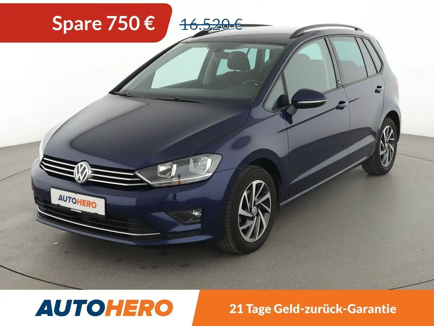 Volkswagen Golf Sportsvan 1.4 TSI Sound BM*NAVI*ACC*PDC Blau - 1
